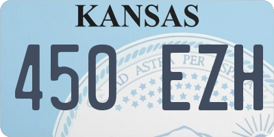 KS license plate 450EZH