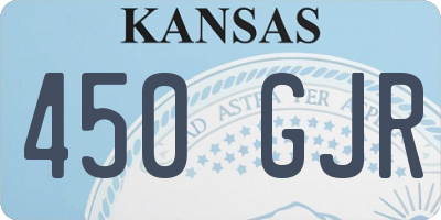 KS license plate 450GJR