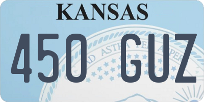 KS license plate 450GUZ