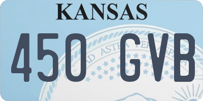 KS license plate 450GVB