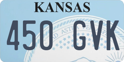KS license plate 450GVK