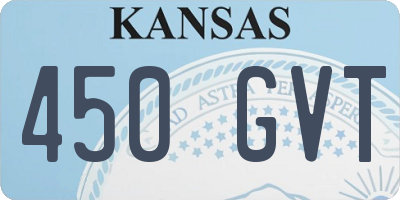 KS license plate 450GVT