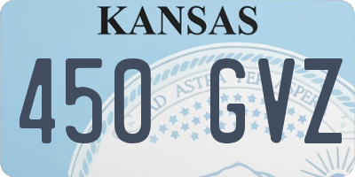 KS license plate 450GVZ