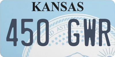 KS license plate 450GWR
