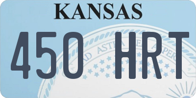 KS license plate 450HRT