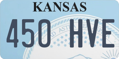 KS license plate 450HVE