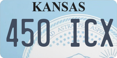 KS license plate 450ICX