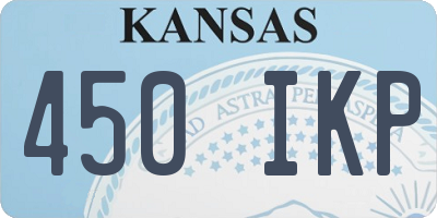 KS license plate 450IKP