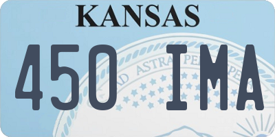 KS license plate 450IMA
