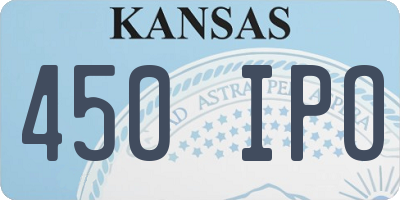 KS license plate 450IPO