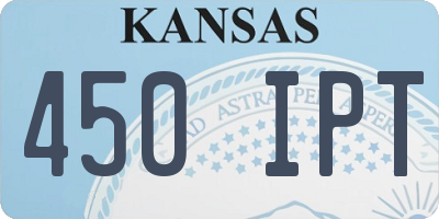 KS license plate 450IPT