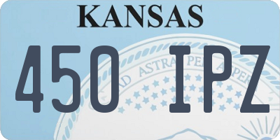 KS license plate 450IPZ