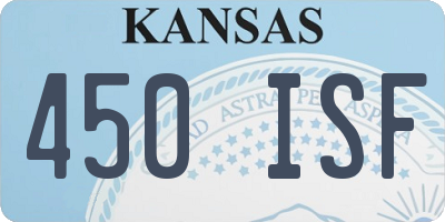 KS license plate 450ISF