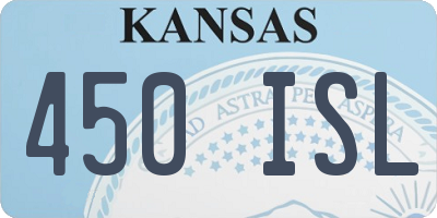 KS license plate 450ISL