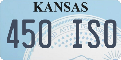 KS license plate 450ISO