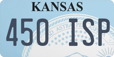 KS license plate 450ISP