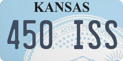 KS license plate 450ISS