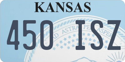 KS license plate 450ISZ