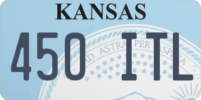 KS license plate 450ITL