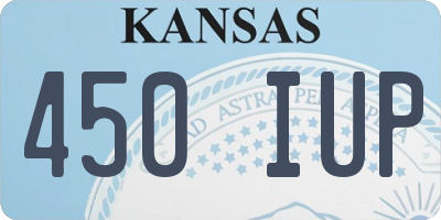 KS license plate 450IUP