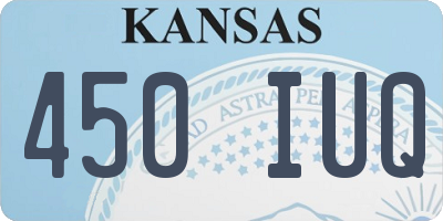 KS license plate 450IUQ