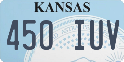 KS license plate 450IUV