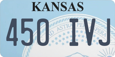 KS license plate 450IVJ
