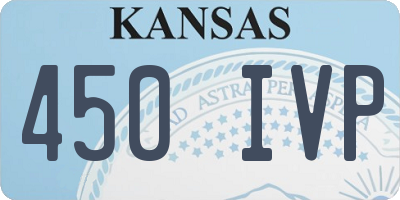 KS license plate 450IVP