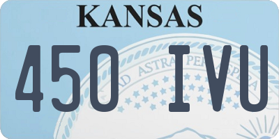 KS license plate 450IVU