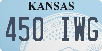 KS license plate 450IWG