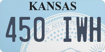 KS license plate 450IWH