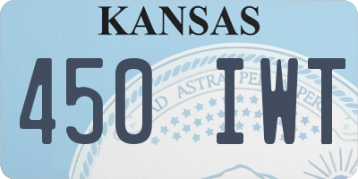 KS license plate 450IWT