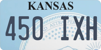 KS license plate 450IXH