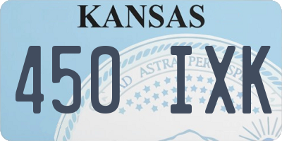 KS license plate 450IXK