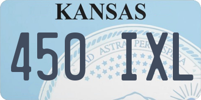 KS license plate 450IXL