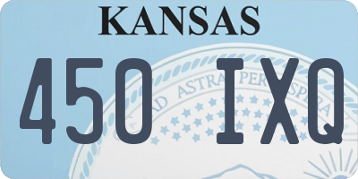KS license plate 450IXQ
