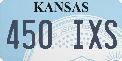 KS license plate 450IXS