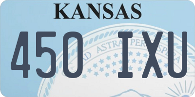 KS license plate 450IXU
