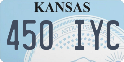 KS license plate 450IYC