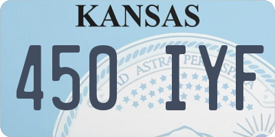 KS license plate 450IYF