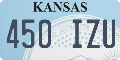 KS license plate 450IZU