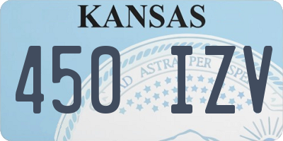 KS license plate 450IZV