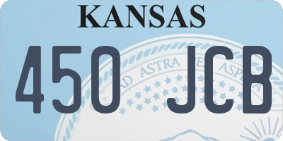 KS license plate 450JCB