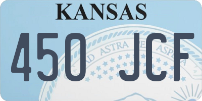 KS license plate 450JCF