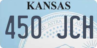 KS license plate 450JCH