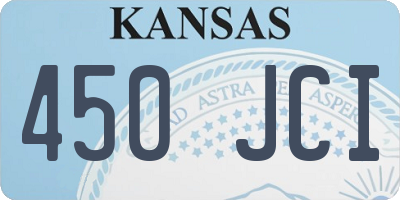 KS license plate 450JCI
