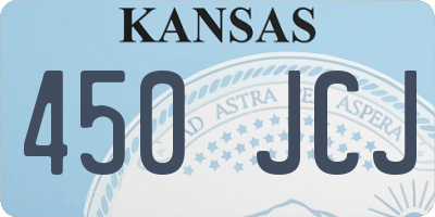 KS license plate 450JCJ