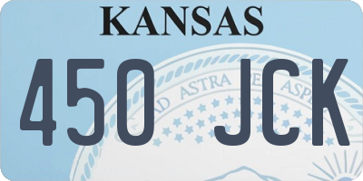 KS license plate 450JCK