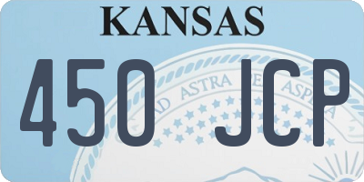 KS license plate 450JCP