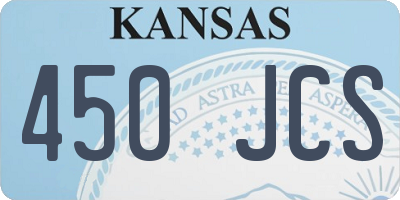 KS license plate 450JCS